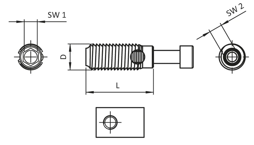 Automatikverbinder Nut 8 Profil I